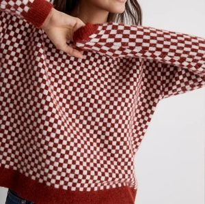 Madewell Checkboard Sweater L